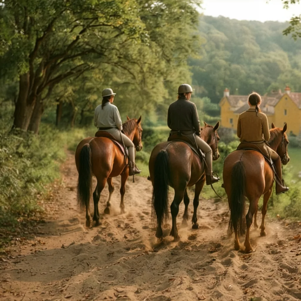 Balade à cheval en Dordogne, autour de Coly-Saint-Amand