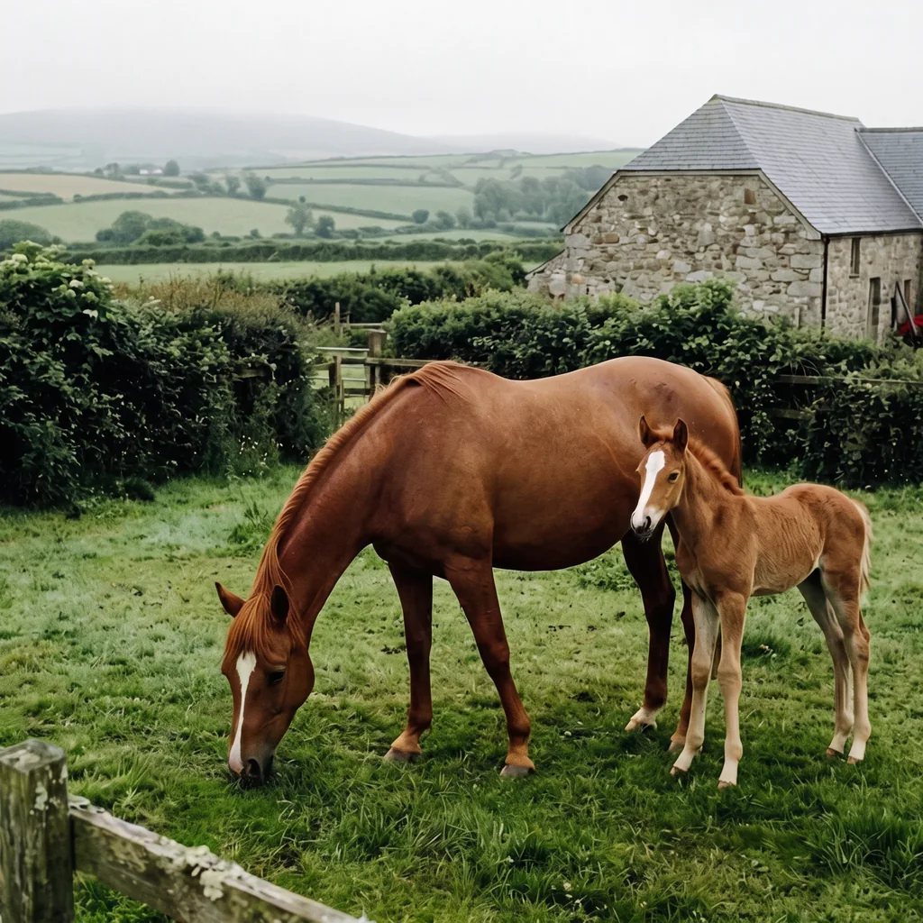 Élevage de chevaux au Échappée pastorale, Coly-Saint-Amand