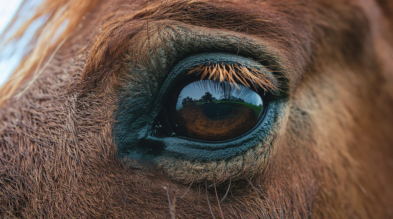 Un regard de cheval au Échappée pastorale, Coly-Saint-Amand